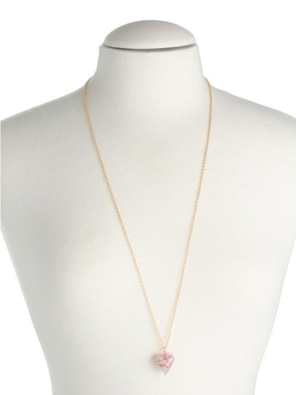 MIA FIORE Made In Italy 18kt Gold Plated Murano Heart Long Necklace - Picture 2 of 3